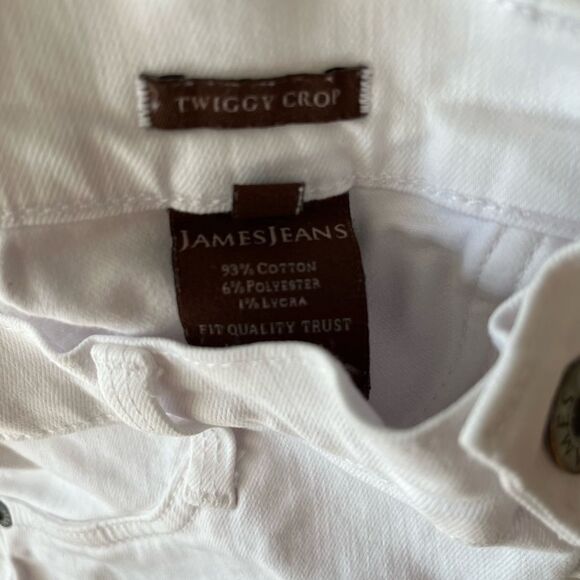 JAMES Jeans, white Twiggy Crop, size 28 - Picture 5 of 6